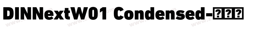 DINNextW01 Condensed字体转换